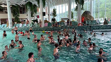 Ukraine Polianycja 29.07.25 Fun filled day at an indoor water park with families and friends
