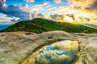 Sunset, White Rocks overlook, Cumberland Gap National Park