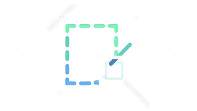 Graphical icon of selection tool, crop, or resize