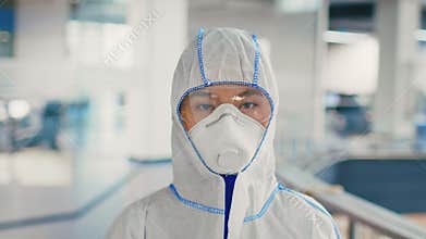 Disinfection efforts in a coworking office during the pandemic