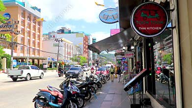 Patong walking street restaurants bars clubs in Patong Phuket Thailand
