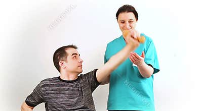 Therapeutic exercise for adults to arms