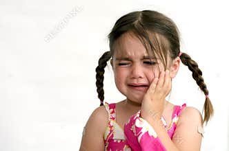 Little girl cry