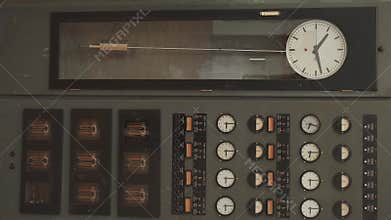 Old clock and measure electricity