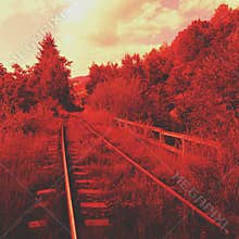 Red railroad