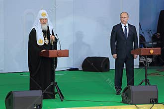 Vladimir Putin and Patriarch Kirill