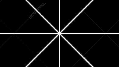 Abstract white radial lines rotating anti clockwise loop