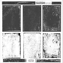 Set of Chalkboard Textures Art