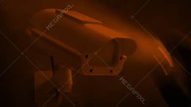 CCTV Camera Is Spraypainted By Criminal In Streetlight