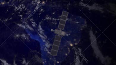Telecommunication satellite over South America