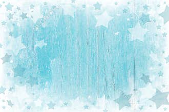 Blue or turquoise wooden christmas background with texture.