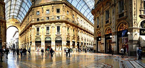 Galleria Vittorio Emanuele II from inside the arca