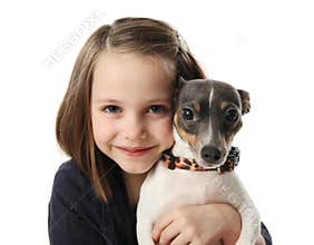 Girl and her dog