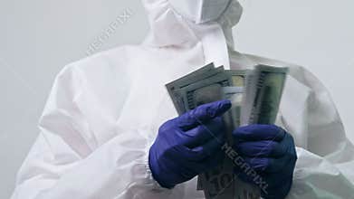 Expensive medical care nurse protective suit money