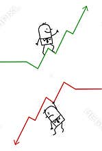 Businessman up & down