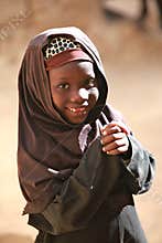 Muslim girl in Africa