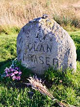 Clan Fraser headstone at Culloden near Inverness in the Scottish Highlands