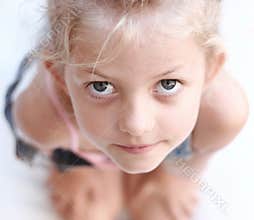 Child looking up