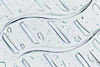Cosmetic gel texture. Liquid skincare product abstract pattern
