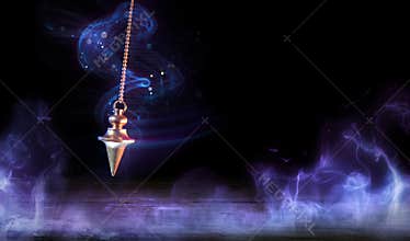 Esoteric And Hypnosis Concept-Pendulum Swinging