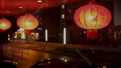 Red Chinese lanterns