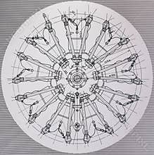 Engine Blueprint at the German Museum of Science