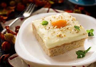 Fried egg cake