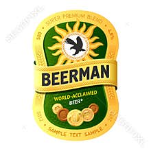 Beer label design