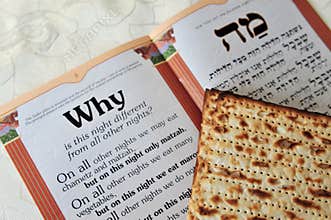 Passover Matzo Sheet and Haggadah