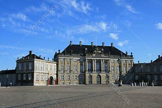 Amalienborg palace in Copenhagen
