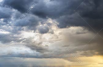 Dramatic storm sunset clouds skies heaven cloudscape background
