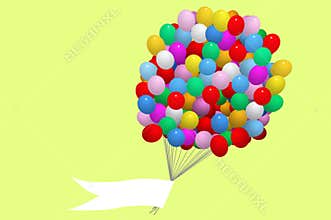 Party balloons and streamer