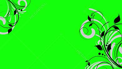 Seamless floral animation overlay