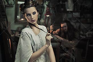 beautiful woman and the beast
