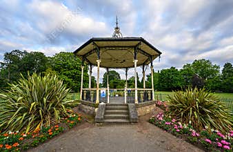 The Bowie Bandstand in Croydon Road Recreation Ground, central Beckenham.