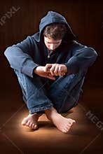 Teenage Boy Alone