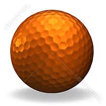 Bronze golf ball