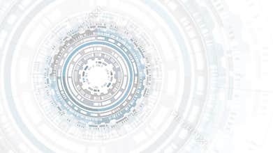 HUD abstract circle structure Futuristic user interface. Science background. Hi-tech abstract background. Futuristic technology