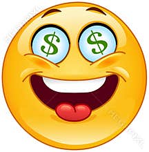 Dollar emoticon