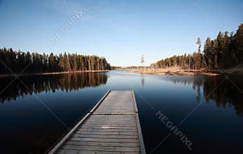 Dock on Northern Manitoba lake