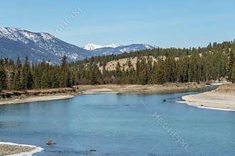 small mountain river in spring Regional District of East Kootenay Canada