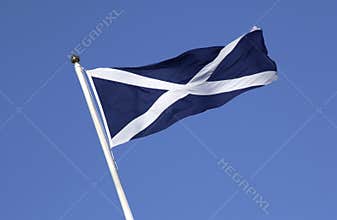 The flag of Scotland