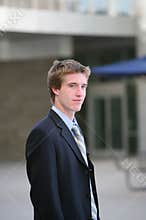 Handsome young businessman