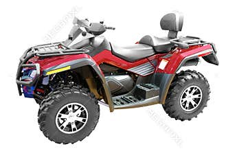 Grand 4x4 atv isolated