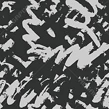 Graffiti wallpaper. Hand drawn artistic brush strokes seamless pattern
