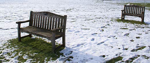 Benches in Downing College