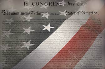 American Flag & Constitution