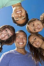 Smiling group of Multi-racial Young Adults
