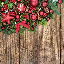 Christmas Festive Background Border