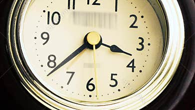 Arrows run on the alarm clock timelapse video